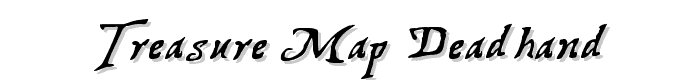 Treasure Map Deadhand font